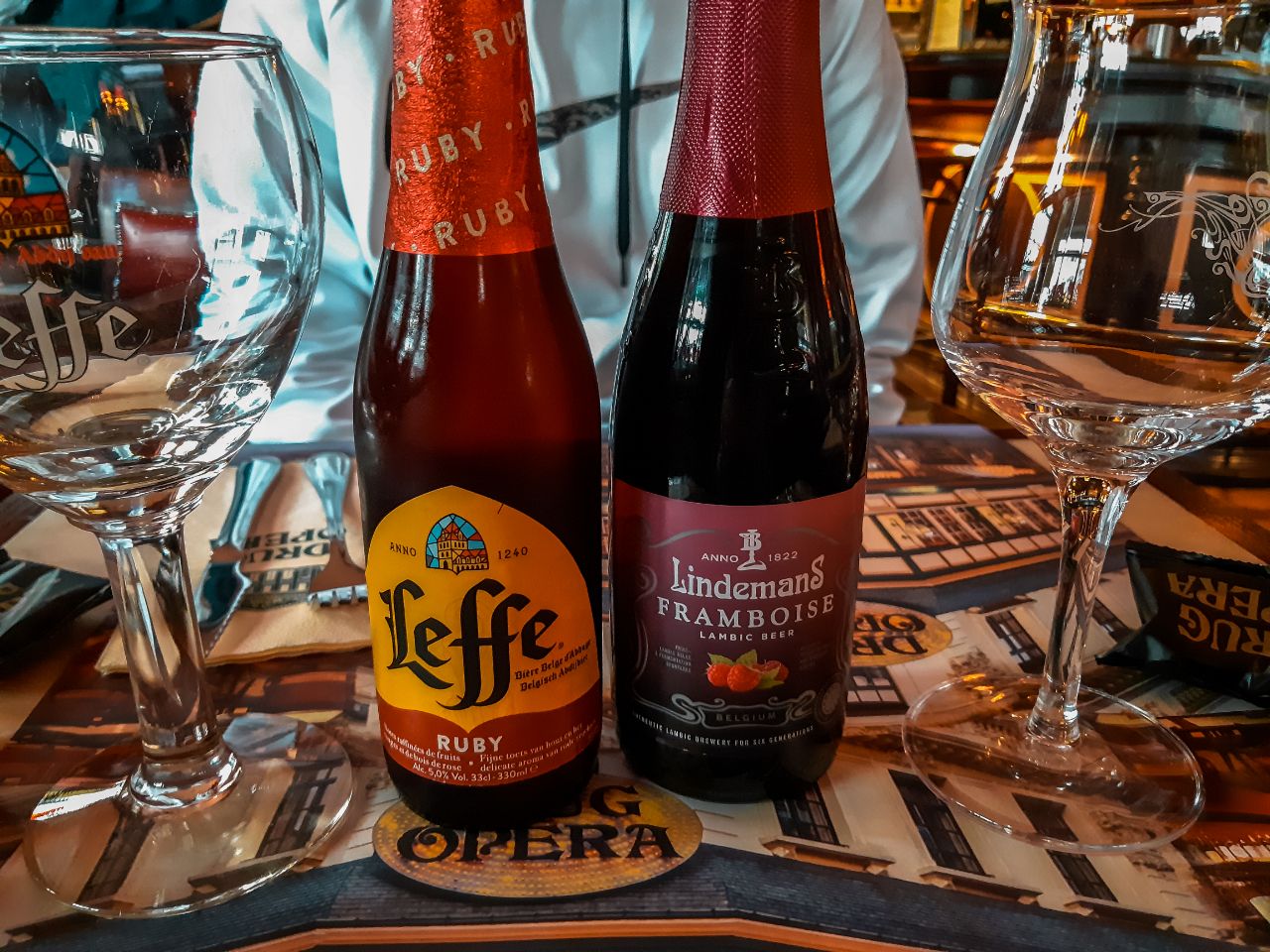Belgian Fruit Beer in Restaurant 
Perfect 2 day Brussels itinerary