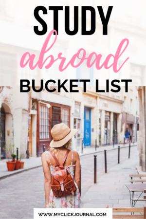 The ultimate Study Abroad Bucket list for exchange students with things to do when studying abroad #studyabroad #bucketlist
