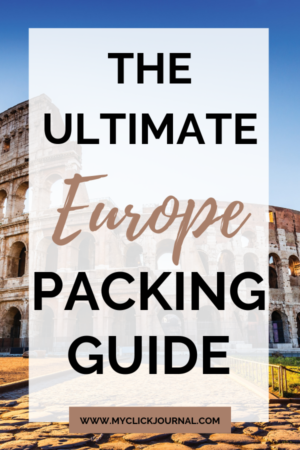europe packing guide