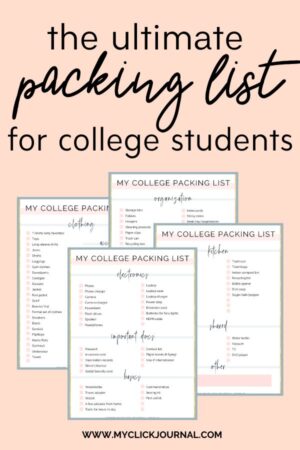 the ultimate college packing list